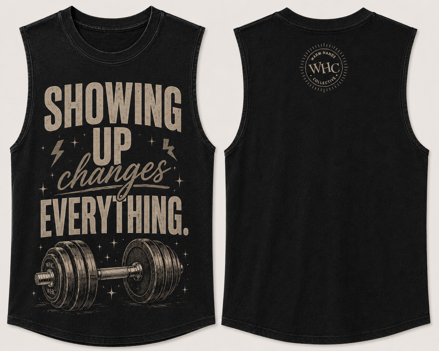 Showing Up Changes Everything Muscle Tank
