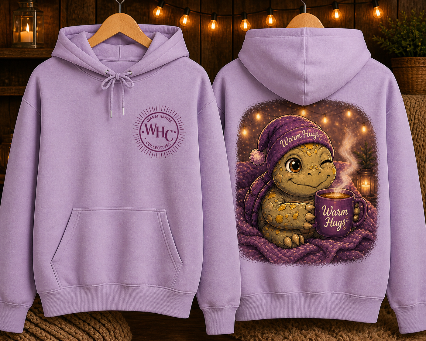 Jappy Warm Hugs Lavender Hoodie
