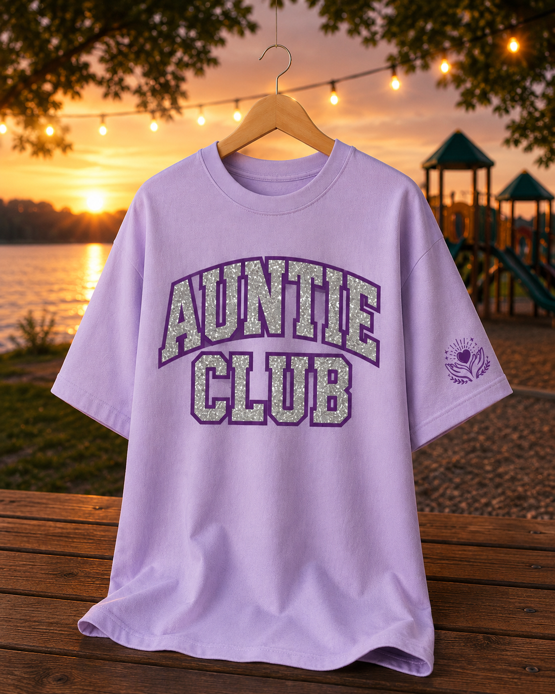 Auntie Club Glitter Tee
