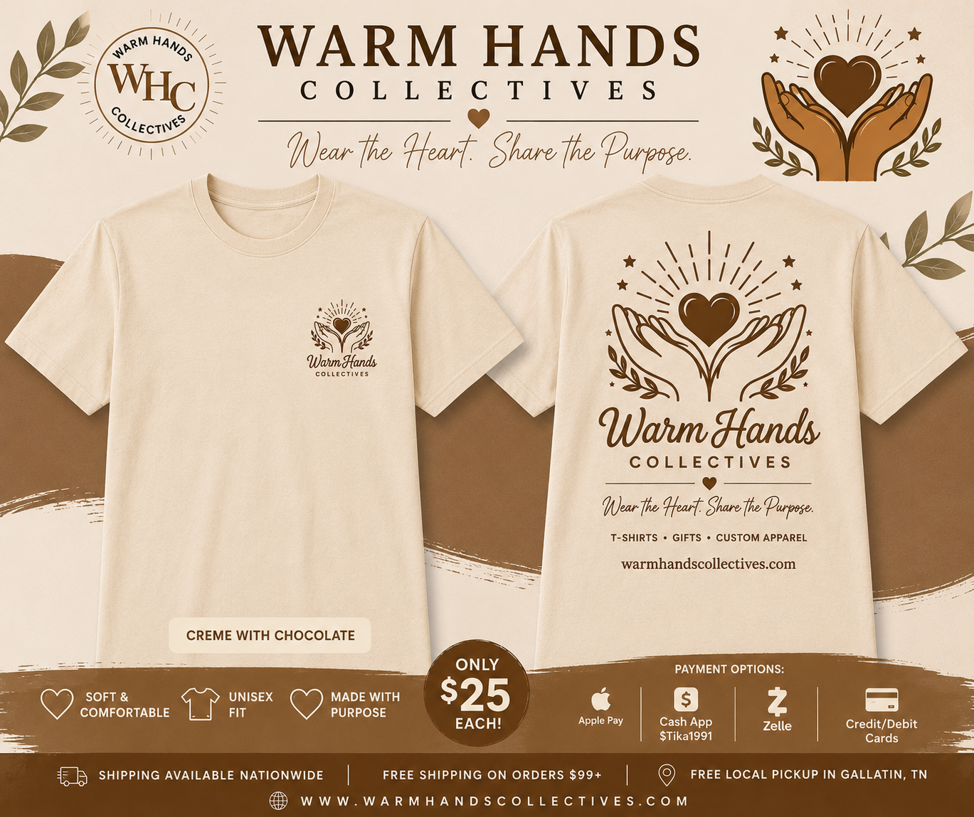 Warm Hands Collectives Signature Tee