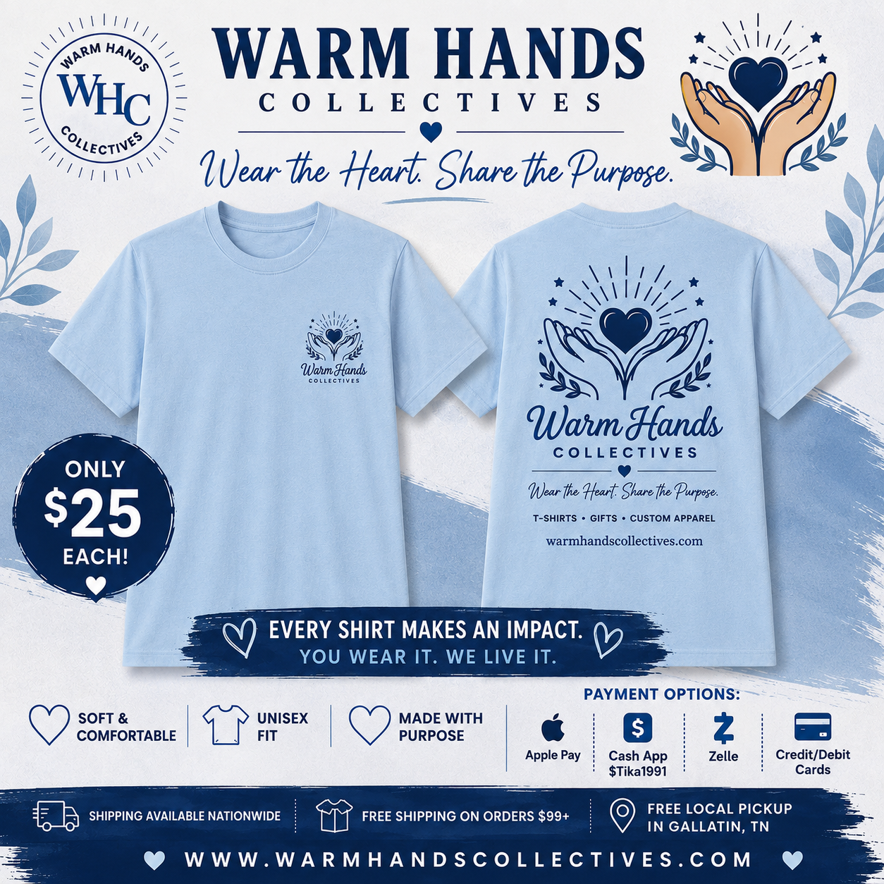 Warm Hands Collectives Signature Tee
