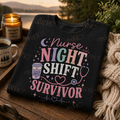 Nurse Night Shift Survivor Crewneck