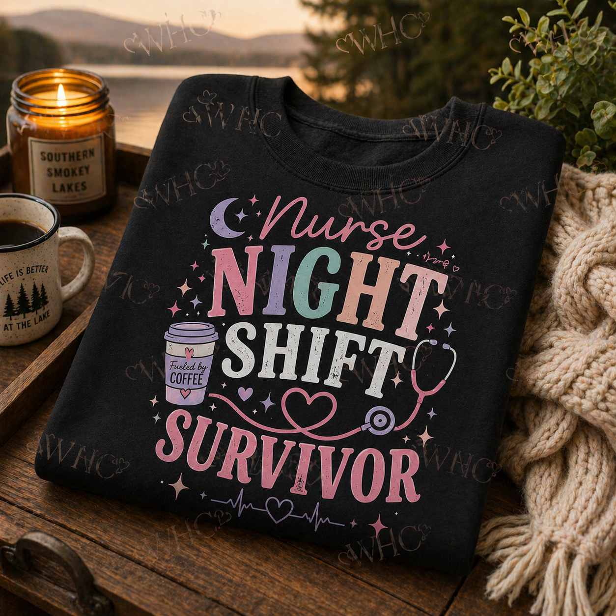 Nurse Night Shift Survivor Crewneck