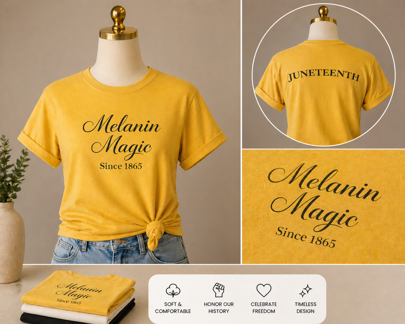Melanin Magic Since 1865 Tee