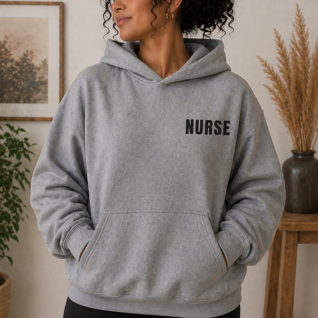 Guided by Jesus Nurse Hoodie – Women’s Fit Grey Hoodie