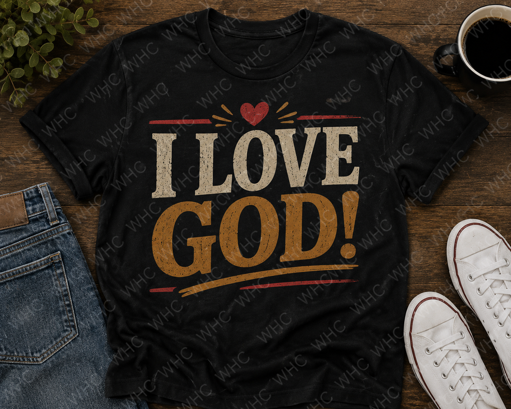 I love God! Vintage Faith Graphic Tee