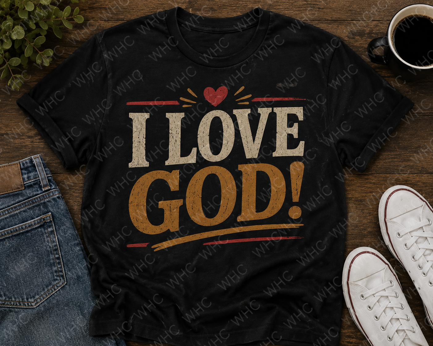 I love God! Vintage Faith Graphic Tee