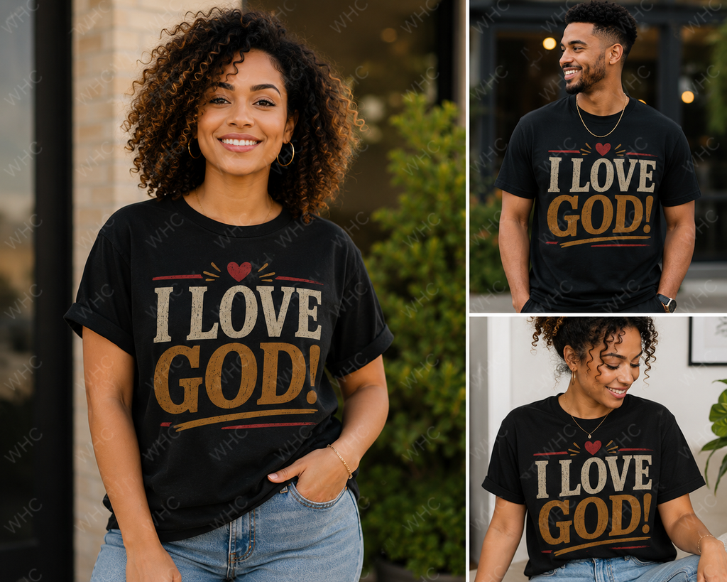 I love God! Vintage Faith Graphic Tee