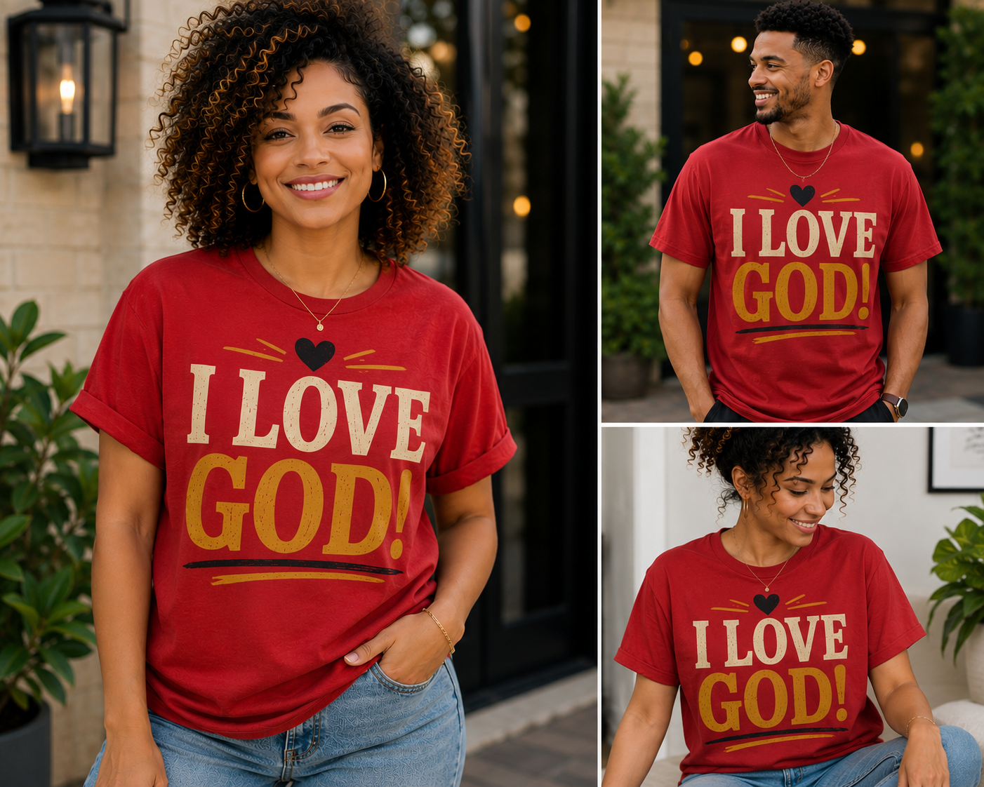 I love God! Vintage Faith Graphic Tee